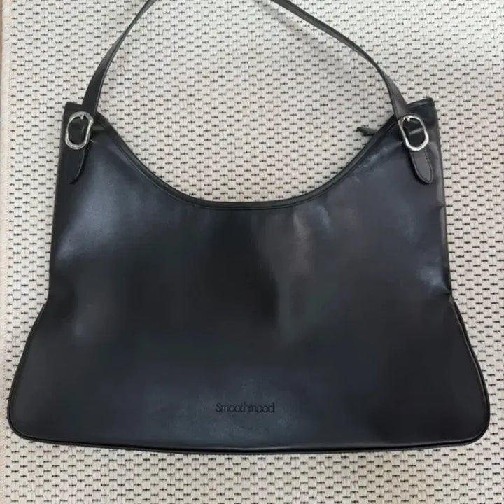 [BUNJANG] Smoothmood Etna Wide Black Shoulder Bag / 스무스무드 에트나 와이드 블랙 숄더백