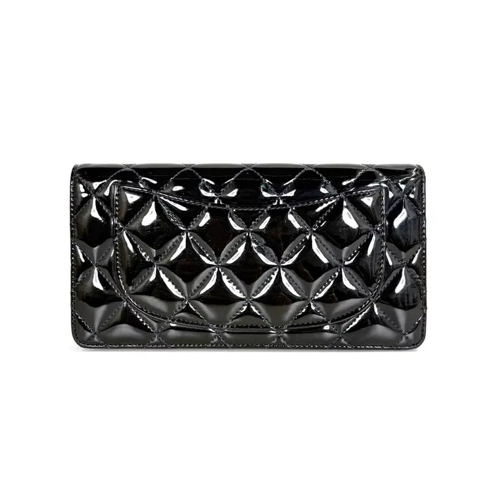 [BUNJANG] Chanel A31509 Classic Patent Long Wallet Khaki / 샤넬 A31509 클래식 페이던트 장지갑 카키 (17) W2GX20GK