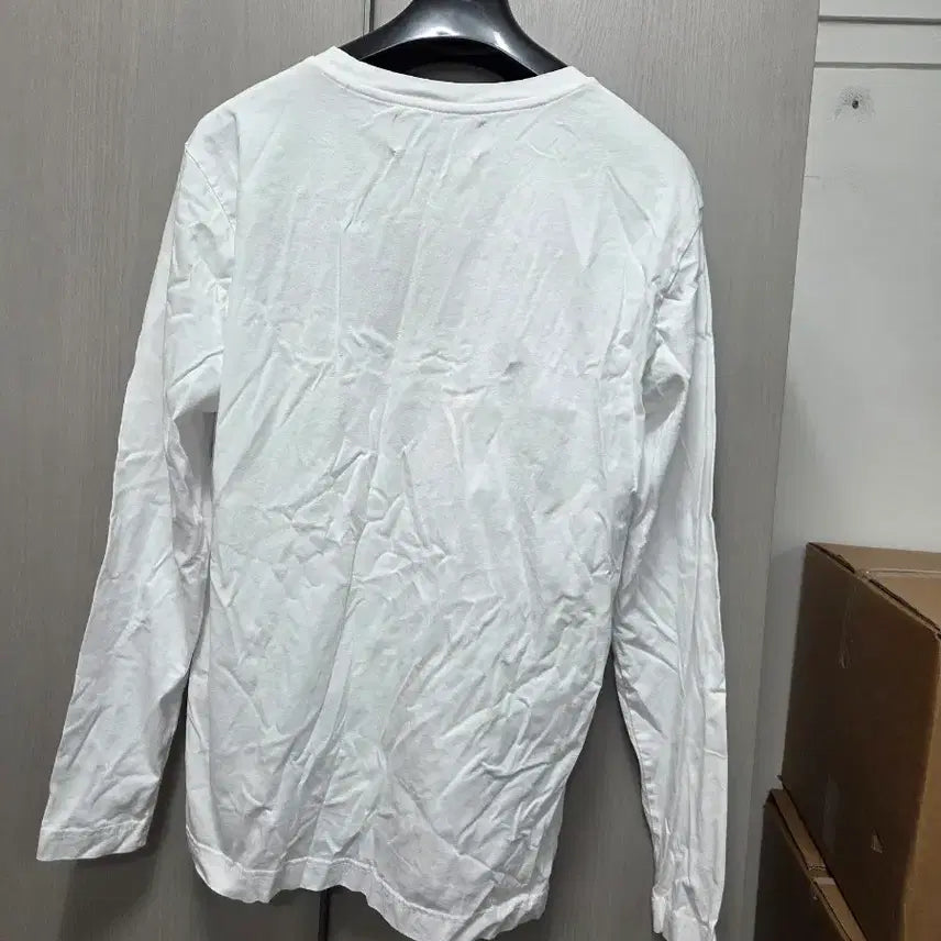 [BUNJANG] Hydrogen White Long Sleeve T-Shirt L / 하이드로겐 화이트 긴팔 티셔츠 L 105