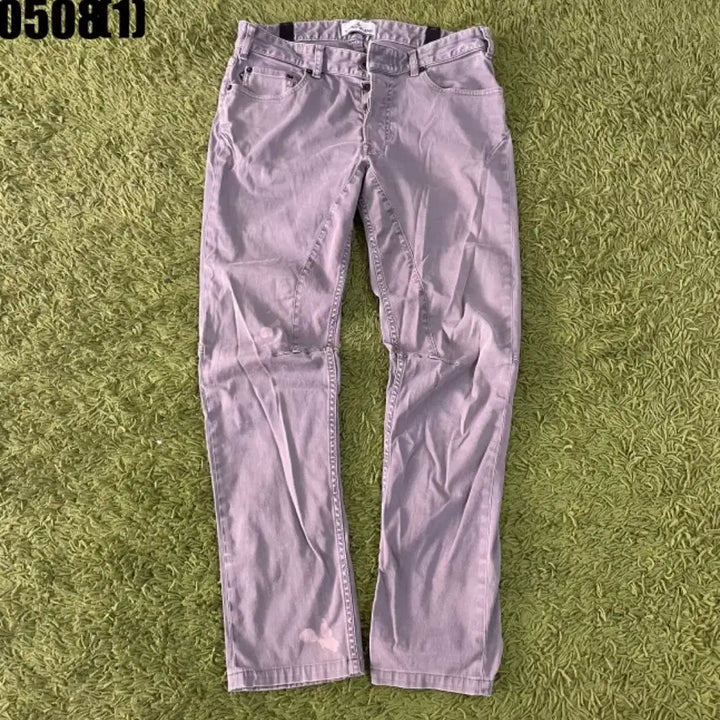 [BUNJANG] Stone Island Grey Washed Cotton Pants / 스톤아일랜드 그레이 워싱 면바지