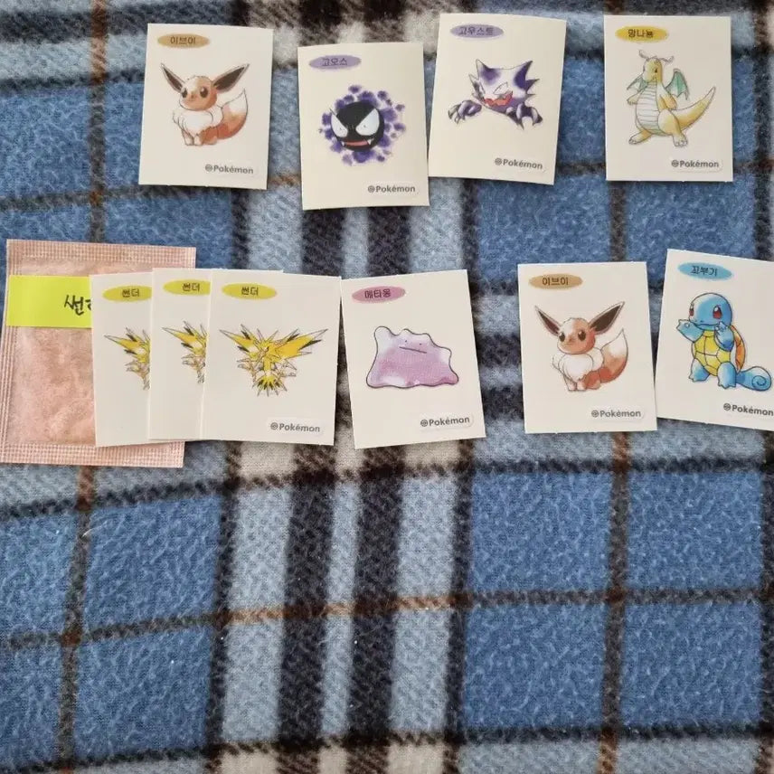 [BUNJANG] Pokemon Bread Stickers / 포켓몬 신빵 띠부씰