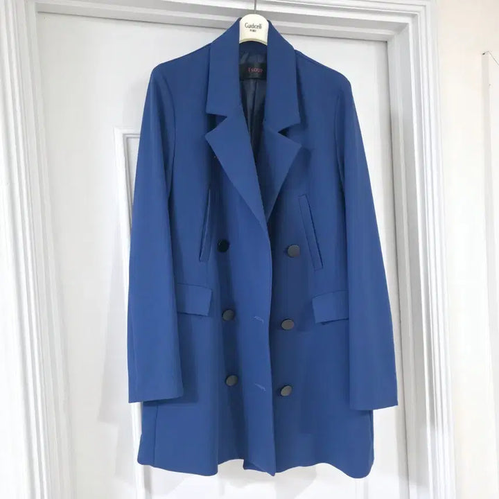 [BUNJANG] SOUP Blue Double Button Jacket / SOUP 블루 더블 버튼 자켓