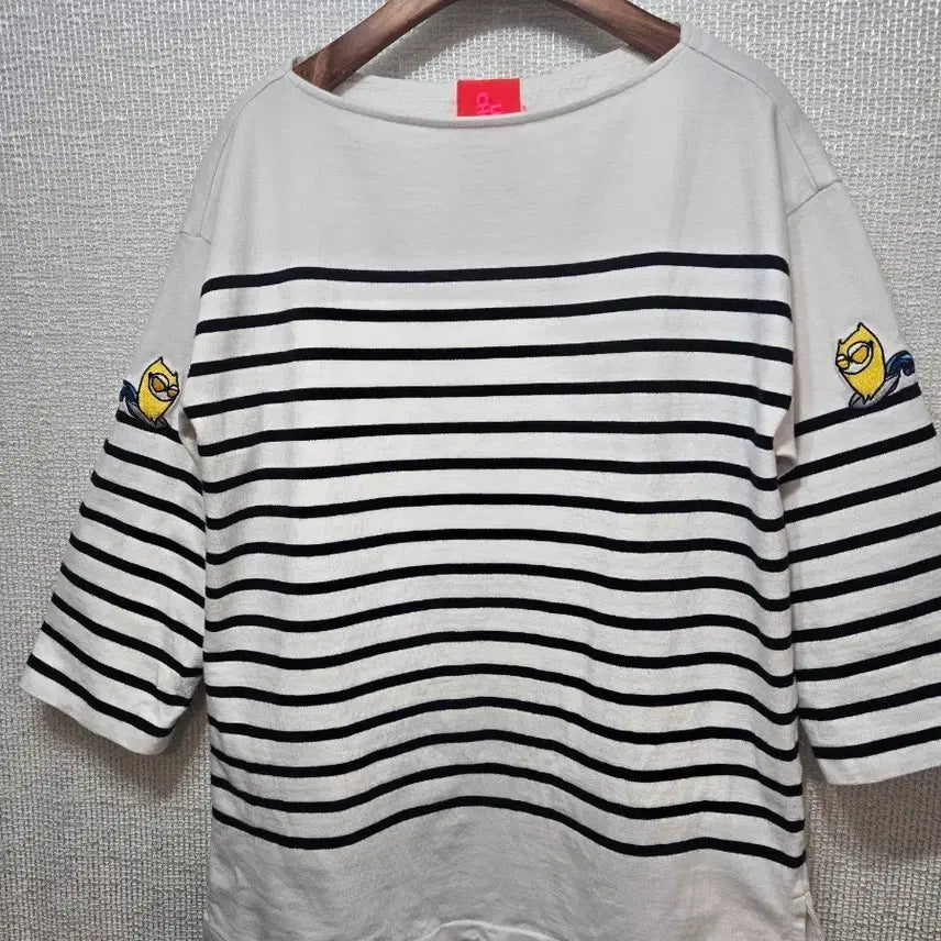 [BUNJANG] LUCKY CHOUETTE Striped T-Shirt Free Size / 럭키슈에뜨 스트라이프티F
