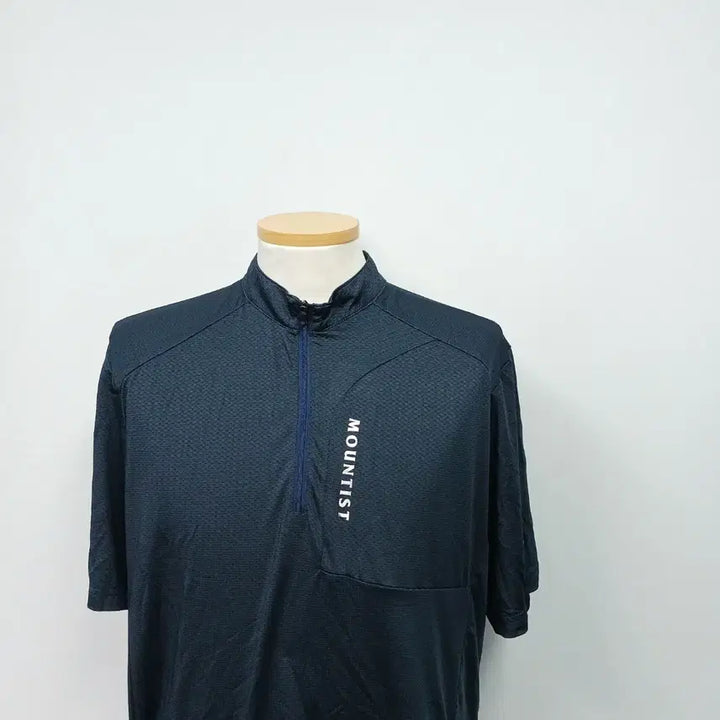 [BUNJANG] Mountist 24SS Half Zip Short Sleeve T-Shirt (Size 95) / 마운티스트 24SS 반집업 반팔 티셔츠 기능성 95