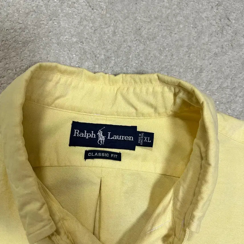 [BUNJANG] Polo Ralph Lauren Short Sleeve Shirt Yellow / 폴로 랄프로렌 반팔 셔츠 옐로우