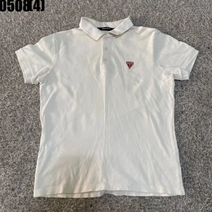 [BUNJANG] Guess White Short Sleeve Polo T-Shirt / 게스 GUESS 화이트 반팔 카라티