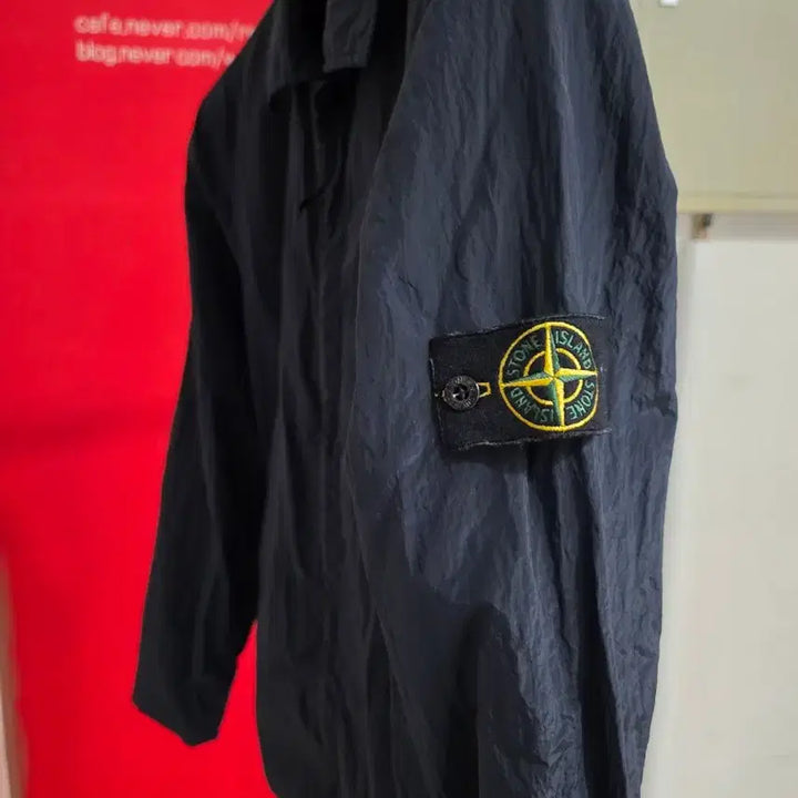[BUNJANG] Stone Island Nylon Metal Overshirt Navy M / 스톤아일랜드 나일론 메탈 오버셔츠