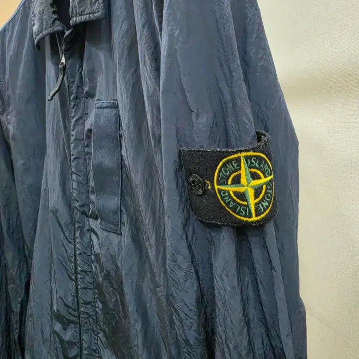 [BUNJANG] Stone Island Nylon Metal Overshirt Navy M / (매장정품) 스톤아일랜드 나일론 메탈 오버셔츠