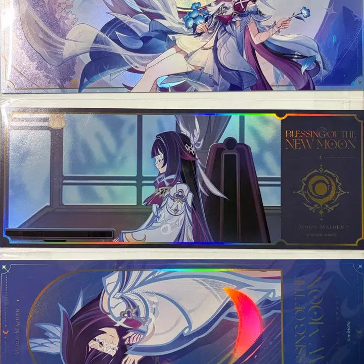 [BUNJANG] Genshin Impact Official Colombina Special Illustration Ticket 3-Set (Sealed) / [미개봉] 원신 공식 콜롬비나 특전 일러스트 티켓 3종 세트