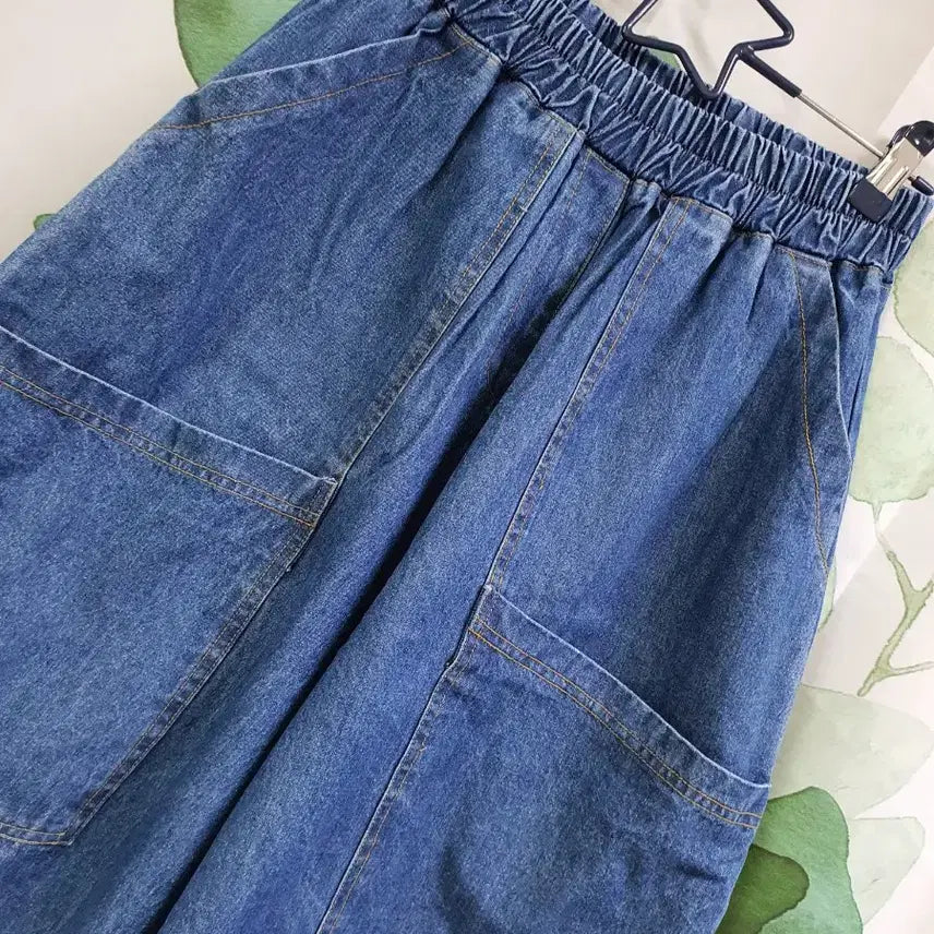 [BUNJANG] Banding Wide Denim Pants / 밴딩 와이드 청바지