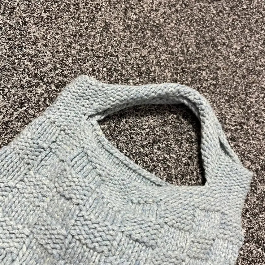 [BUNJANG] Vintage Handmade Wool Knit Bag / 빈티지 핸드메이드 울 니트 가방