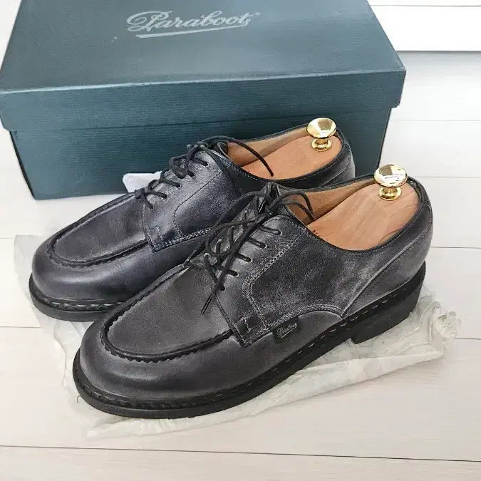 [BUNJANG] Paraboot Chambord Dark Navy Leather Shoes UK 6 / 파라부트 샴보드 다크 네이비 250