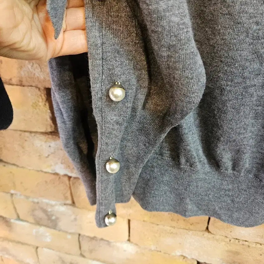 [BUNJANG] TIME Postmodern Grey Knit Sweater / 상태최상)타임 포스트모던 그레이 니트