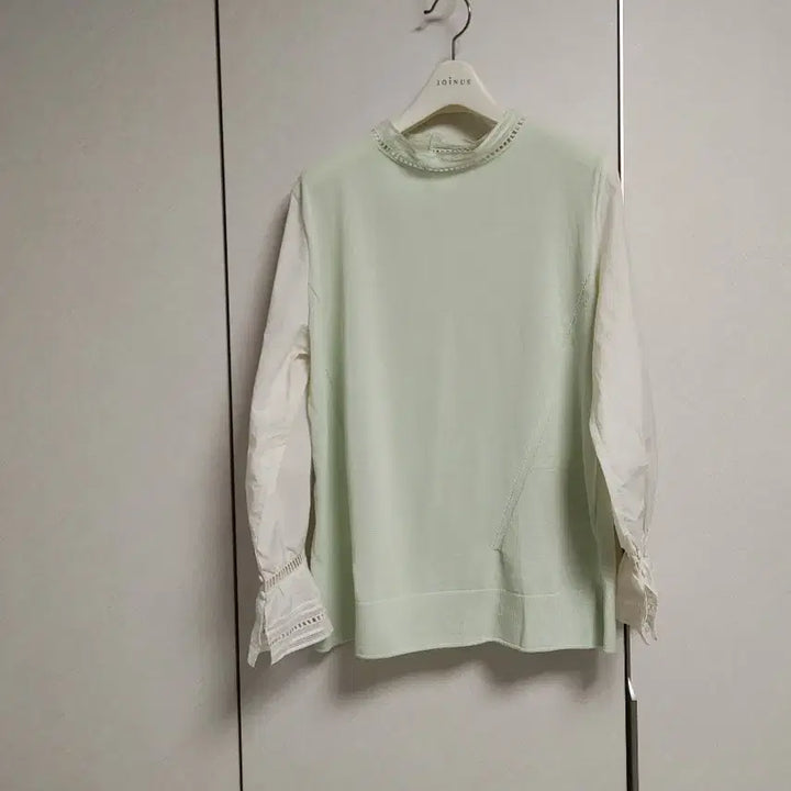 [BUNJANG] KUHO Lace Detail Knit Blouse / 구호 블라우스