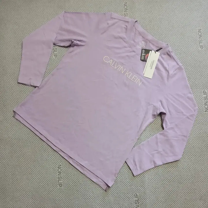 [BUNJANG] Calvin Klein Purple Long Sleeve T-Shirt / 캘빈클라인 퍼플 긴팔 티셔츠