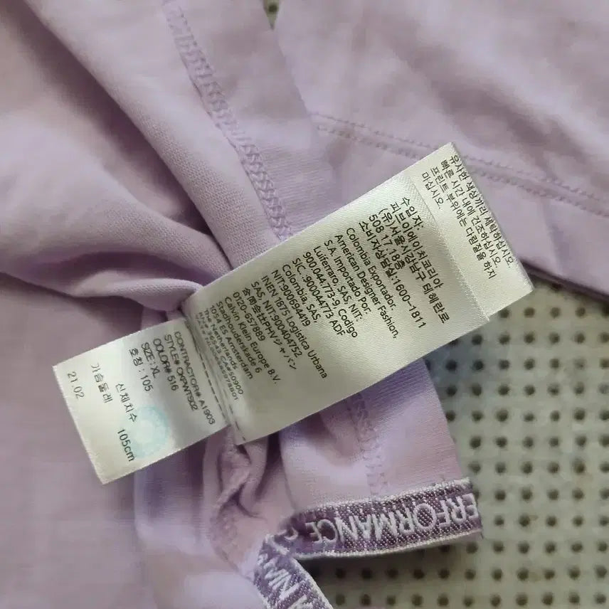[BUNJANG] Calvin Klein Purple Long Sleeve T-Shirt / 캘빈클라인 퍼플 긴팔 티셔츠