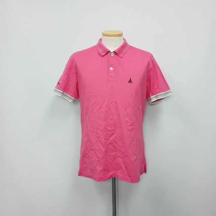 [BUNJANG] Beanpole Short Sleeve Polo T-Shirt Embroidered Cotton / 빈폴 반팔 카라 티셔츠 자수 코튼 95