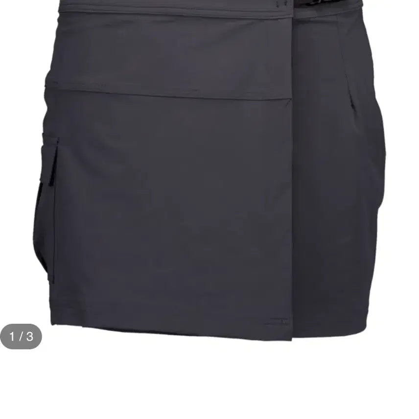[BUNJANG] Shalom Club Charcoal Pocket Wrap Mini Skirt / 샬롬클럽 차콜 미니스커트