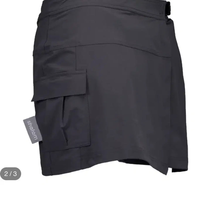 [BUNJANG] Shalom Club Charcoal Pocket Wrap Mini Skirt / 샬롬클럽 차콜 미니스커트