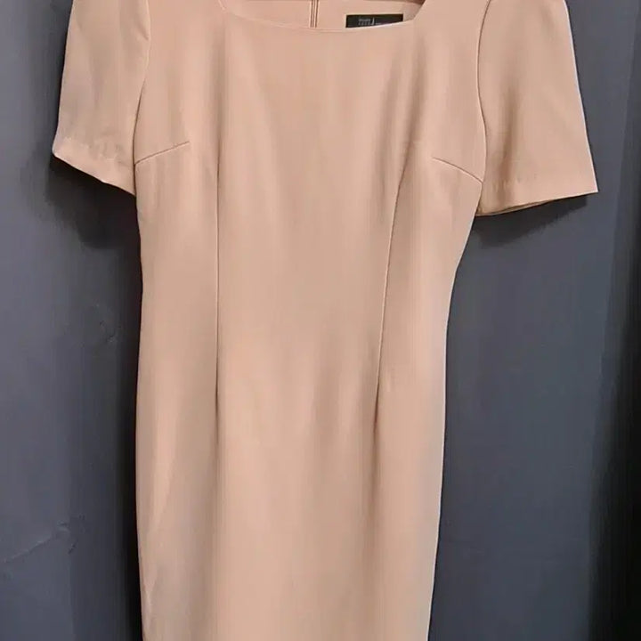 [BUNJANG] Double Coco J Square Neck Short Sleeve Mini Dress / 더블코코제이 스퀘어넥 반팔 미니 원피스