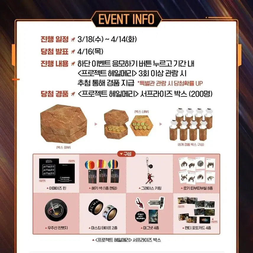 [SOLD OUT] 프로젝트 헤일메리 N차 서프라이즈 박스