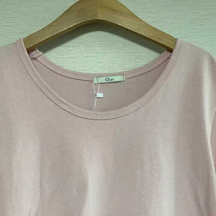 [BUNJANG] OUIR Rolled Sleeve Cropped T-Shirt Pink / 오히르 ouir 소매롤업 크롭 반팔 티셔츠 핑크