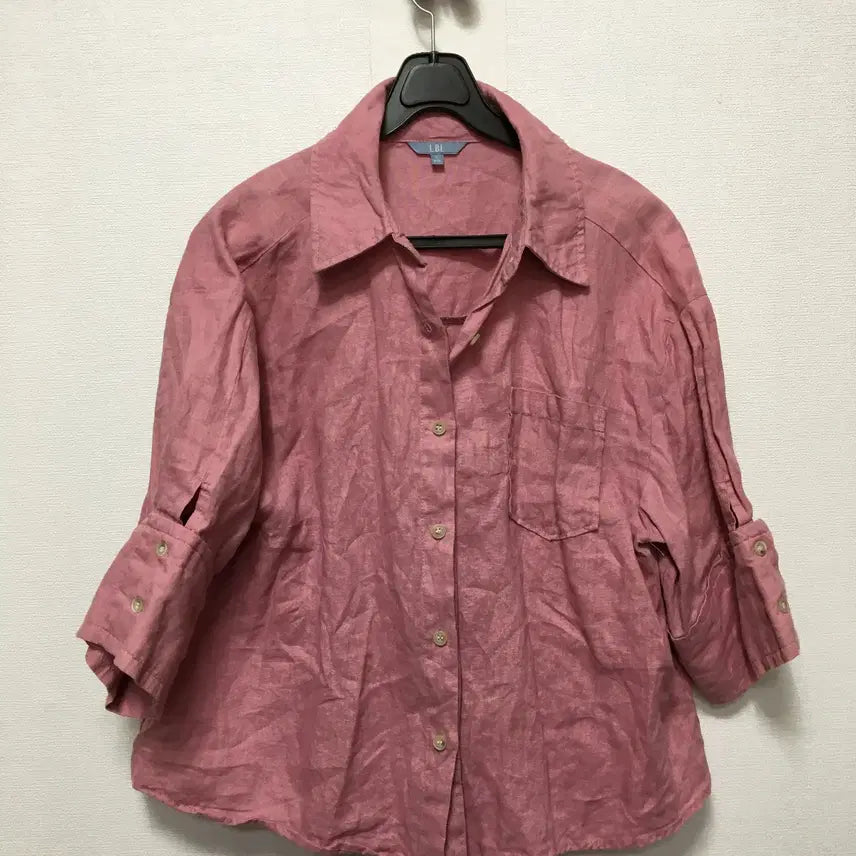 [BUNJANG] LBL 100% Linen Loose Fit Shirt / LBL 여성 마100% 루즈핏 남방 셔츠