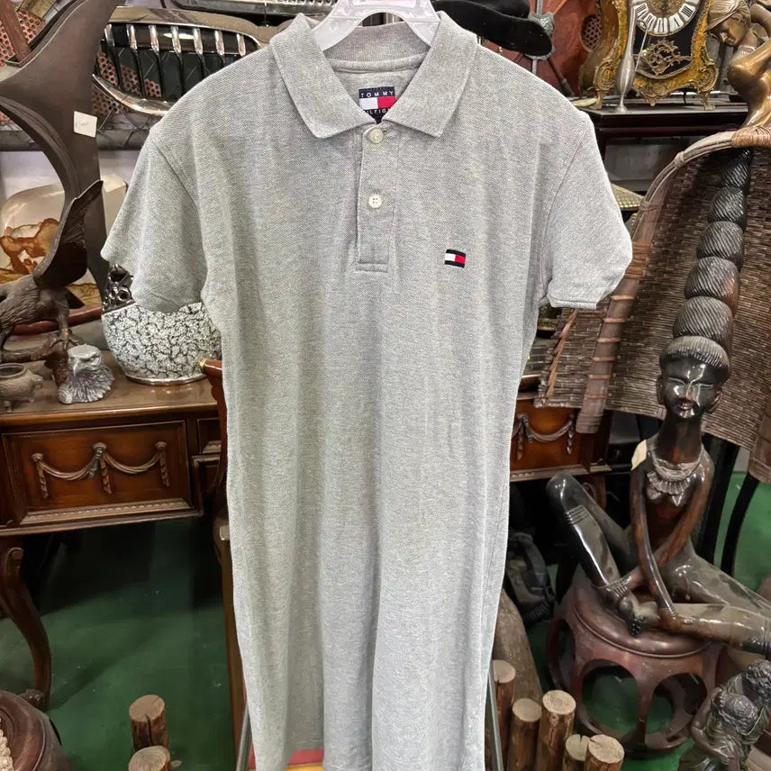 [BUNJANG] Tommy Hilfiger Grey Polo Dress / 타미힐피거(Tommy Hilfiger)그레이 폴로 원피스