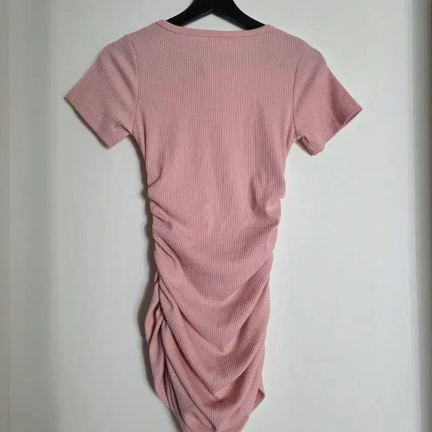 [BUNJANG] YAJUN Pink Shirring Mini Dress / YAJUN 핑크 셔링 미니 원피스