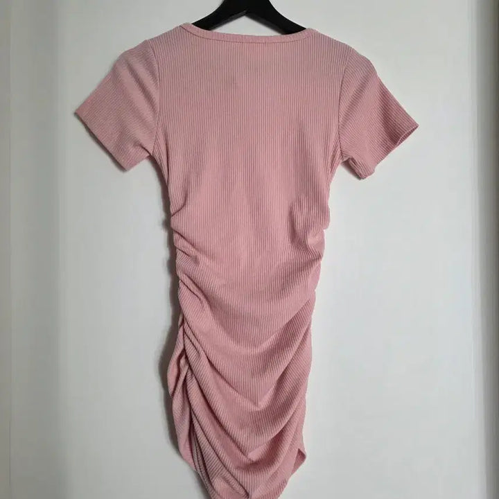 [BUNJANG] YAJUN Pink Shirring Mini Dress / YAJUN 핑크 셔링 미니 원피스