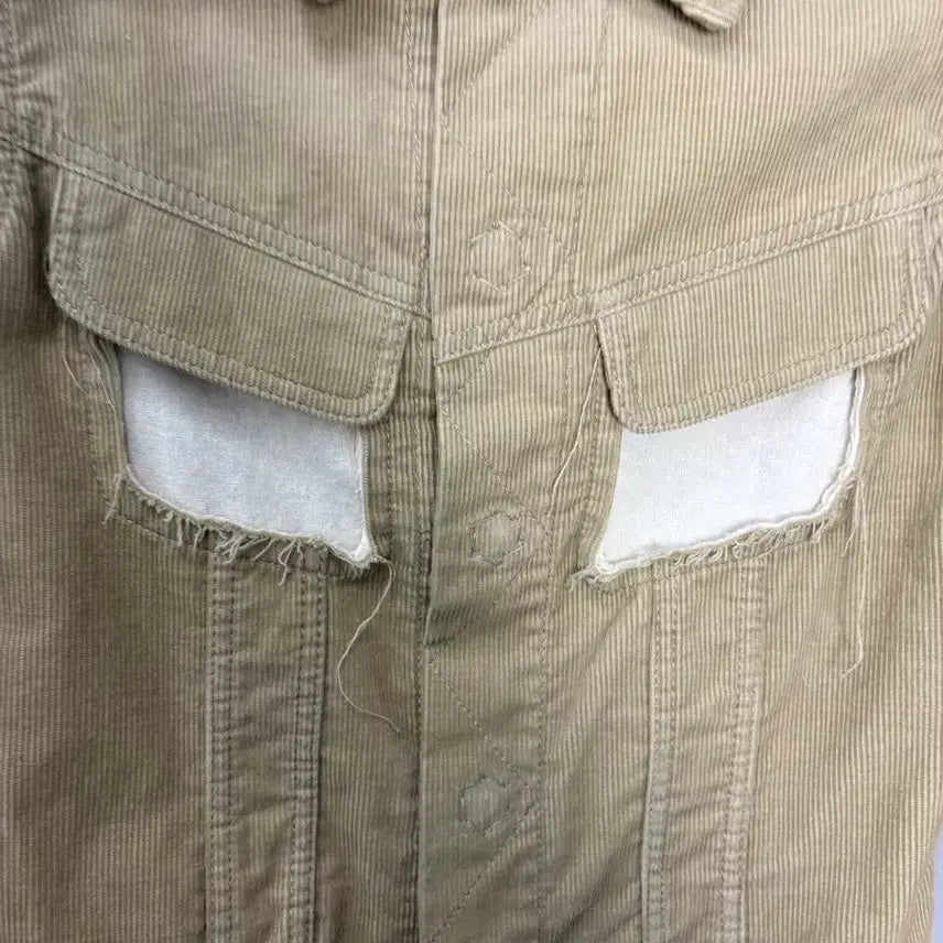 [BUNJANG] Comme des Garçons Corduroy Detail Trucker Jacket / 꼼데가르송 코듀로이 디테일 트러커 자켓 A3857