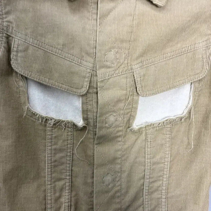 [BUNJANG] Comme des Garçons Corduroy Detail Trucker Jacket / 꼼데가르송 코듀로이 디테일 트러커 자켓 A3857