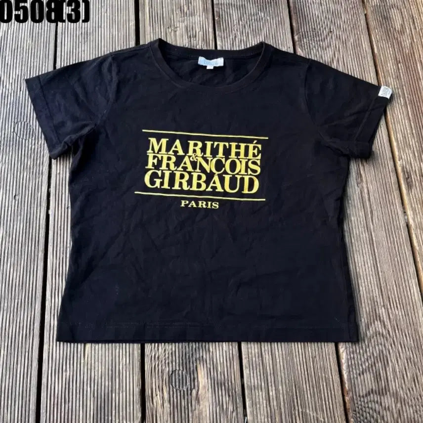 [BUNJANG] Marithe Francois Girbaud Black Short Sleeve T-Shirt / 마리떼 프랑소와 저버 블랙 반팔 티셔츠