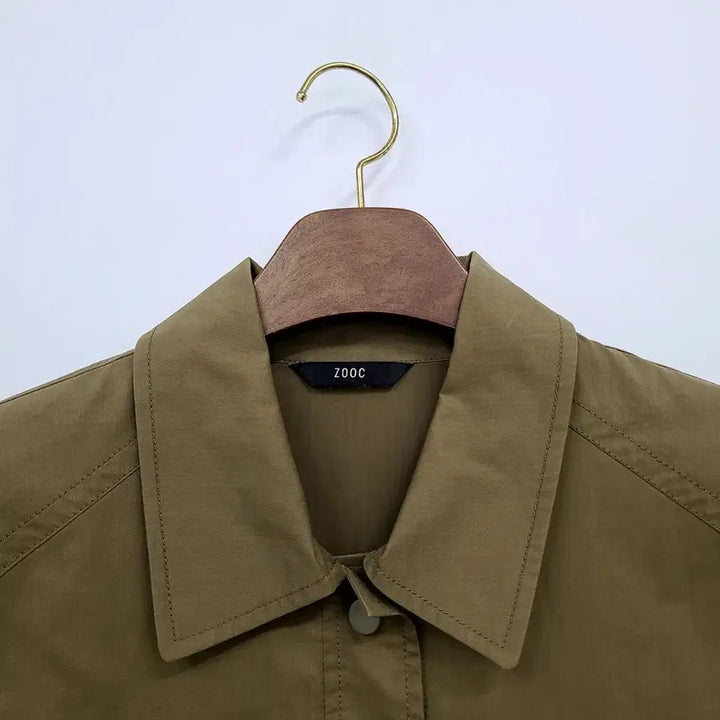[BUNJANG] ZOOC Khaki Printing Field Jacket / 주크 카키색 프린팅 야상 자켓/55/앨리스/1243