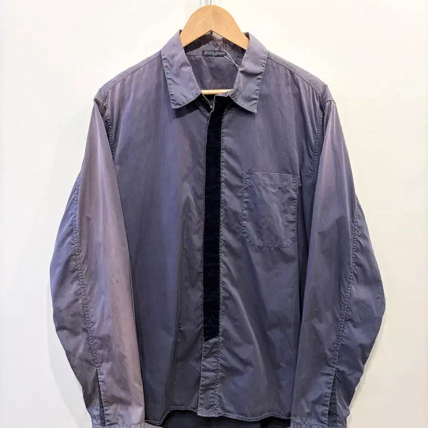 [BUNJANG] Stone Island Shadow Project Garment Dyed Nylon Shirt / 스톤 아일랜드 쉐도우 프로젝트 가먼트 다잉 나일론 셔츠