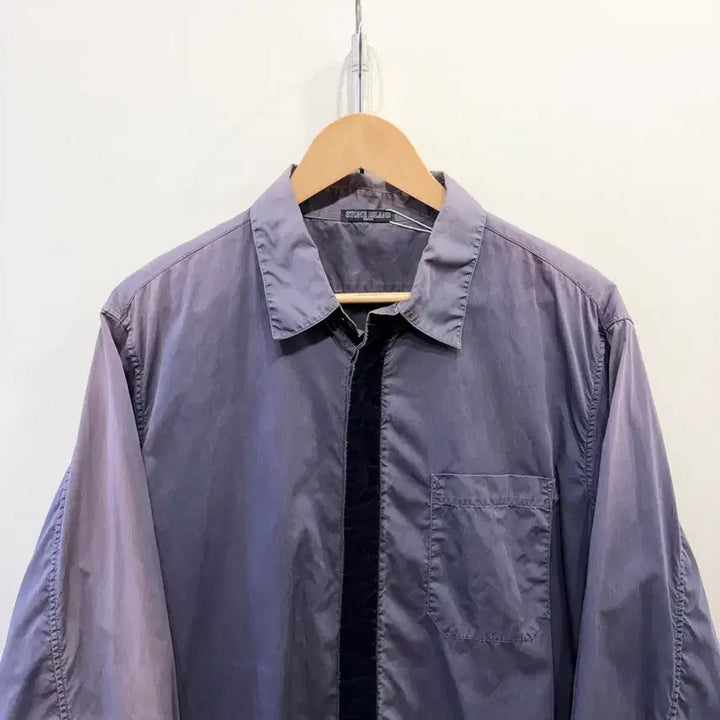[BUNJANG] Stone Island Shadow Project Garment Dyed Nylon Shirt / 스톤 아일랜드 쉐도우 프로젝트 가먼트 다잉 나일론 셔츠