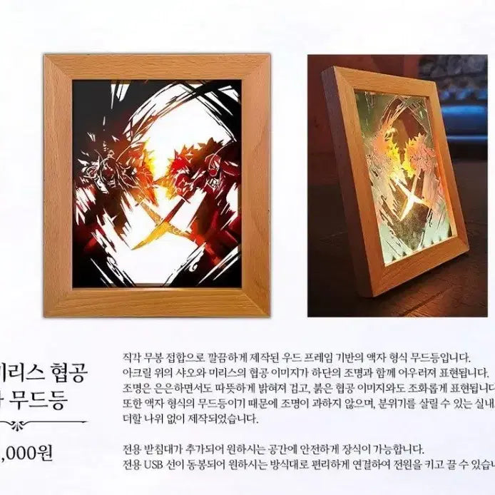 [BUNJANG] Library of Ruina Xiaomirese Acrylic Mood Lamp / 라오루 샤오미리스 아크릴 무드등