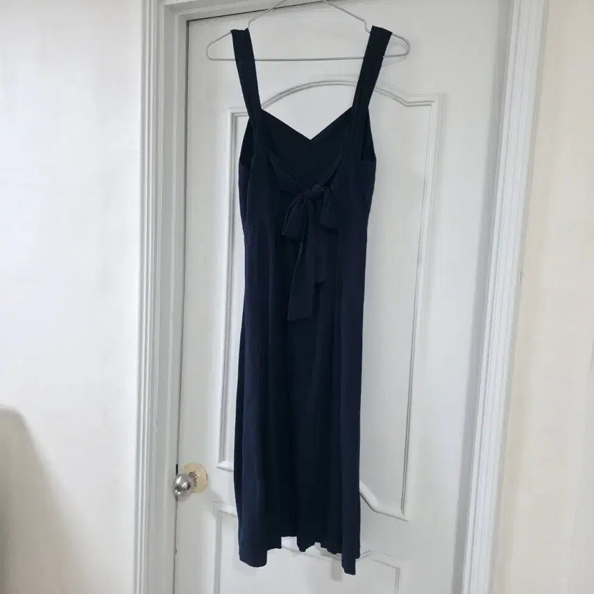[BUNJANG] MISOO Back Ribbon Bustier Long Dress / 미쏘 백 리본 뷔스티에 롱 원피스 S