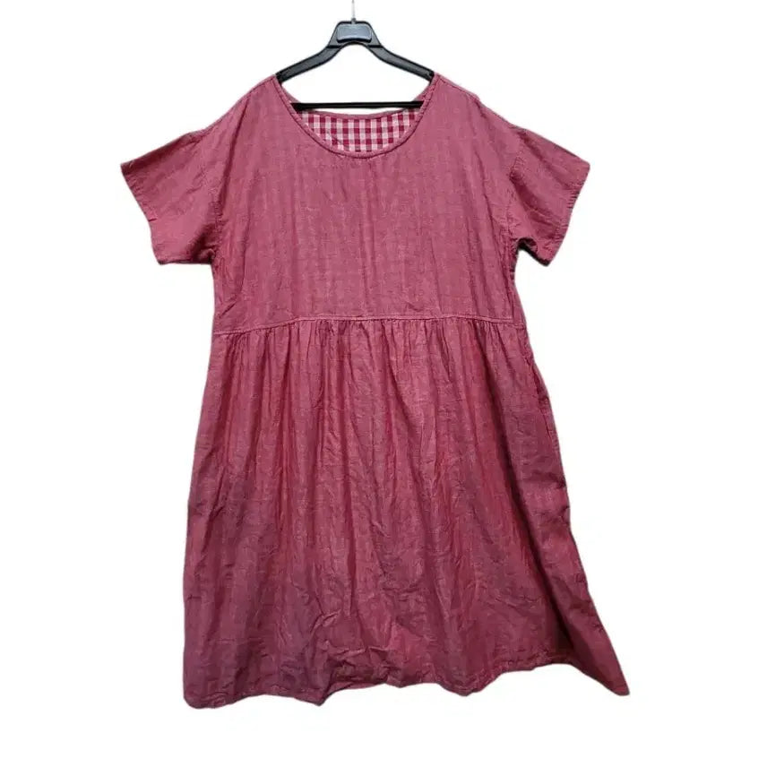 [BUNJANG] 100% Cotton Long Wide Loose Fit Dress / 일본제 소프트하고 가벼운 100면 원피스에요롱와이드 루즈핏 원피스