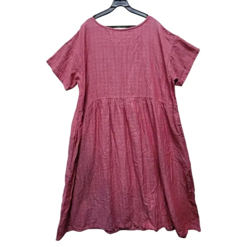 [BUNJANG] 100% Cotton Long Wide Loose Fit Dress / 일본제 소프트하고 가벼운 100면 원피스에요롱와이드 루즈핏 원피스
