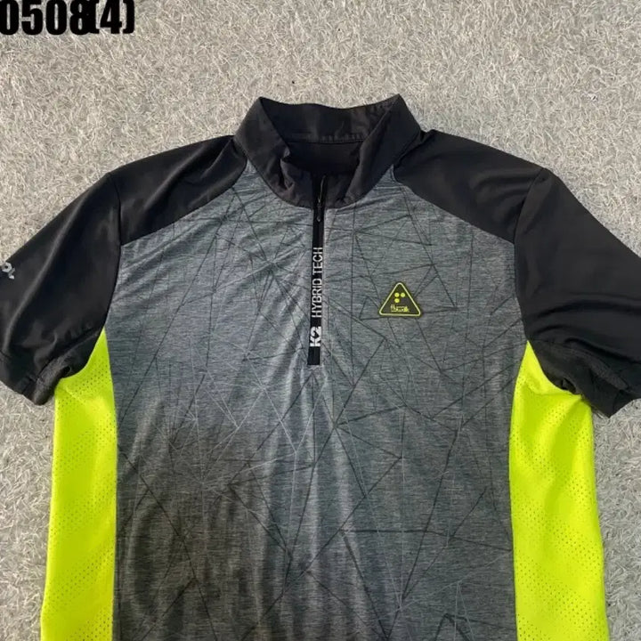 [BUNJANG] K2 Hybrid Tech Short Sleeve Polo Shirt Grey/Fluorescent Size 100 / K2 하이브리드텍 반팔 카라티 그레이/형광 100