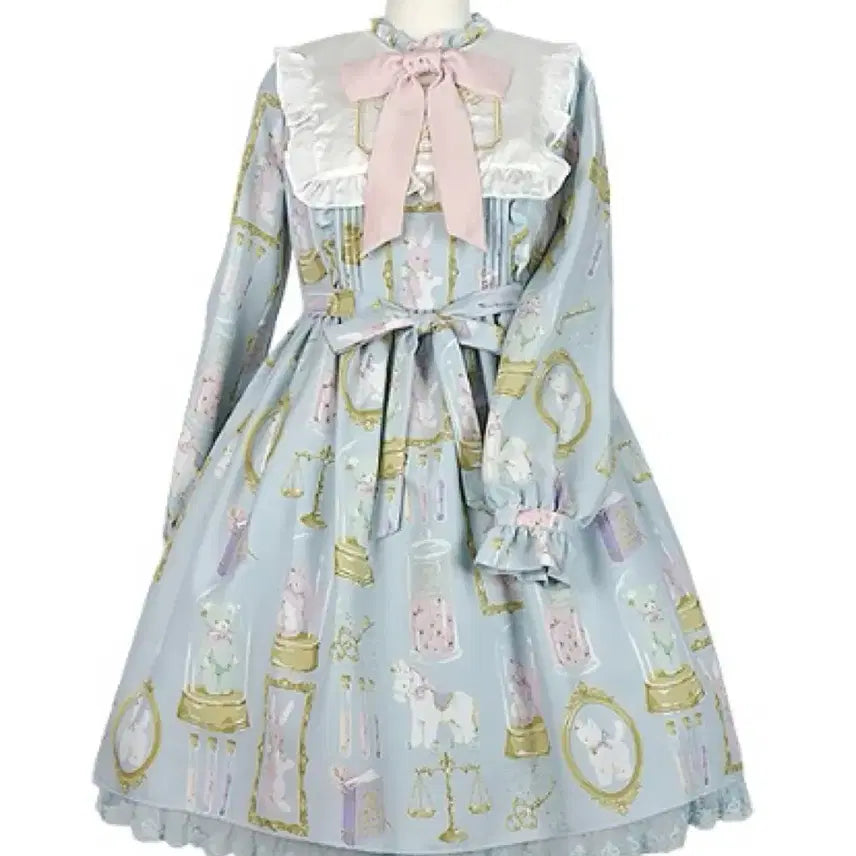 [BUNJANG] Angelic Pretty Toy Museum Set - JSK + Headband / 엔젤릭프리티 토이뮤지엄 삭스 원피스 + 카츄샤 set