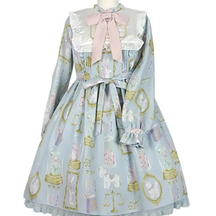 [BUNJANG] Angelic Pretty Toy Museum Set - JSK + Headband / 엔젤릭프리티 토이뮤지엄 삭스 원피스 + 카츄샤 set