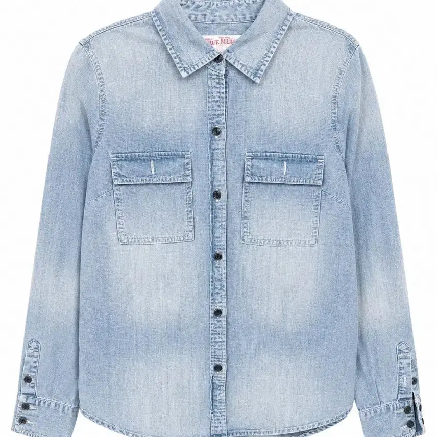 [BUNJANG] True Religion Denim Shirt XS / 트루릴리젼 데님 셔츠 XS