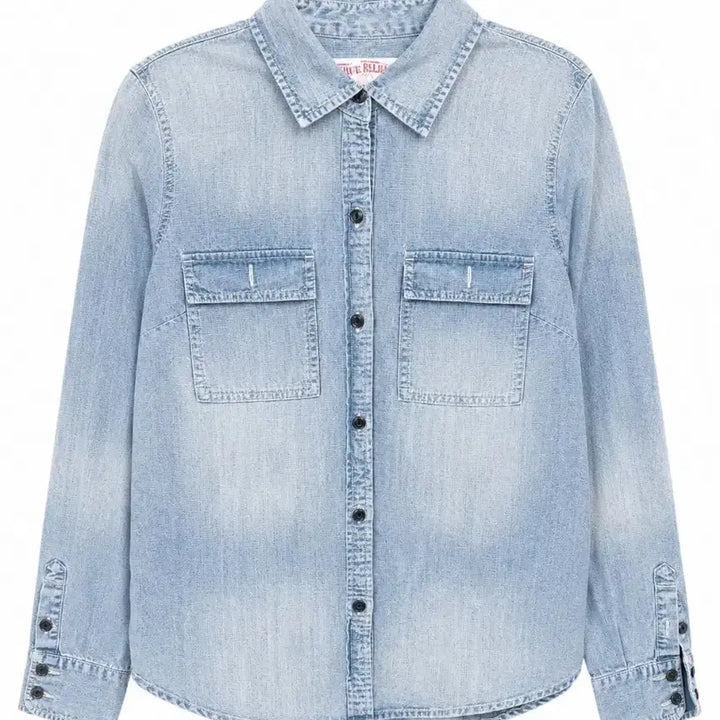 [BUNJANG] True Religion Denim Shirt XS / 트루릴리젼 데님 셔츠 XS