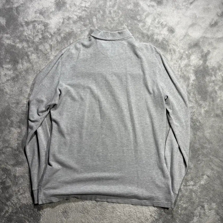 [BUNJANG] Beanpole Gray Long Sleeve Polo T-Shirt XL / 빈폴 그레이 긴팔 폴로 티셔츠