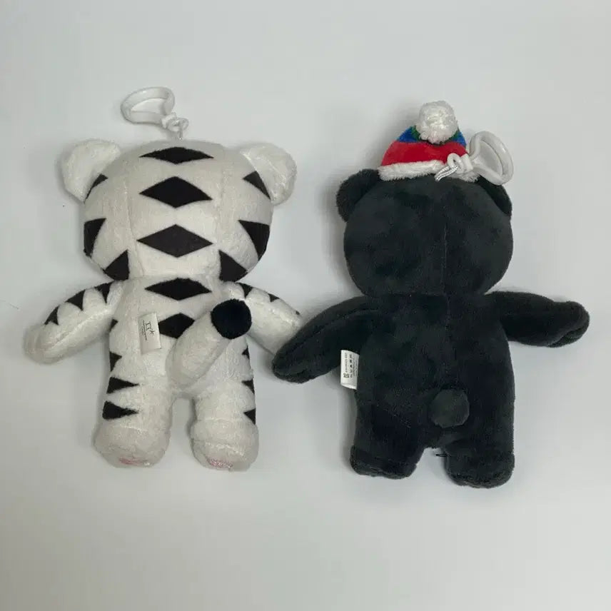 [BUNJANG] Bandabi Suho-rang Mascot Keychain Doll Bundle Set / [일괄] 평창올림픽 패럴림픽 반다비 수호랑 마스코트 열쇠고리 인형