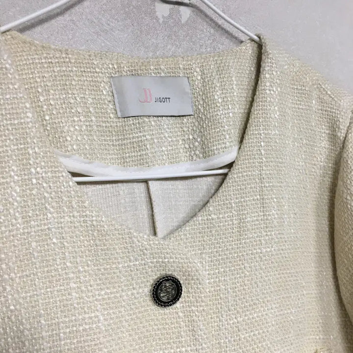 [BUNJANG] J.J. JIGOTT Short Sleeve Tweed Jacket F / JJ 지고트 반팔 트위드 자켓 F