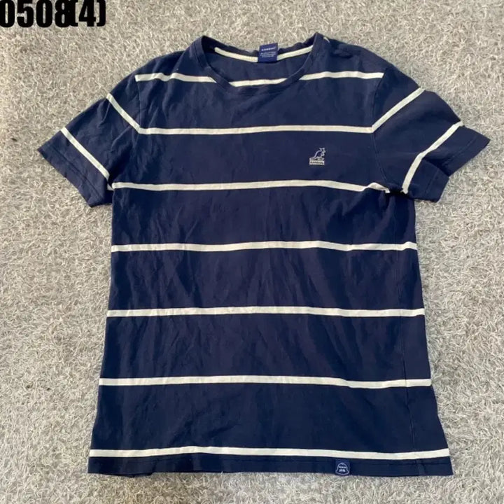 [BUNJANG] Kangol Navy Stripe T-Shirt M / 캉골 네이비 스트라이프 반팔 티셔츠 m