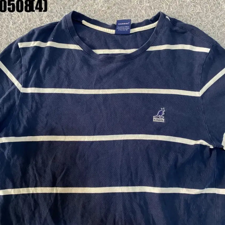[BUNJANG] Kangol Navy Stripe T-Shirt M / 캉골 네이비 스트라이프 반팔 티셔츠 m